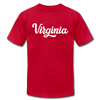 Virginia T-Shirt - Hand Lettered Unisex Virginia T Shirt - red