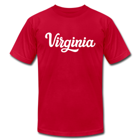 Virginia T-Shirt - Hand Lettered Unisex Virginia T Shirt - red