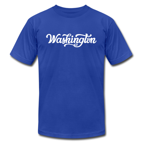 Washington T-Shirt - Hand Lettered Unisex Washington T Shirt - royal blue