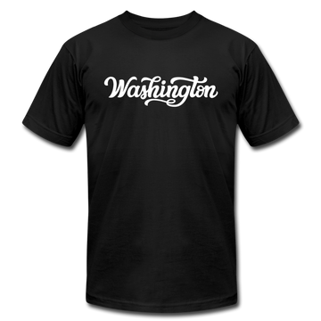 Washington T-Shirt - Hand Lettered Unisex Washington T Shirt - black