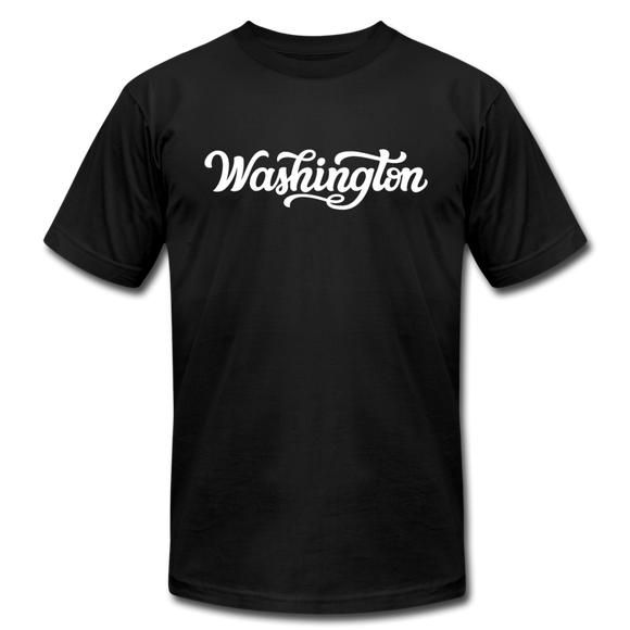Washington T-Shirt - Hand Lettered Unisex Washington T Shirt - black