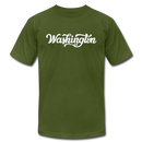 Washington T-Shirt - Hand Lettered Unisex Washington T Shirt - olive