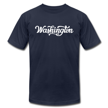 Washington T-Shirt - Hand Lettered Unisex Washington T Shirt - navy