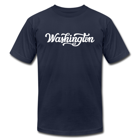 Washington T-Shirt - Hand Lettered Unisex Washington T Shirt - navy