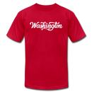 Washington T-Shirt - Hand Lettered Unisex Washington T Shirt - red