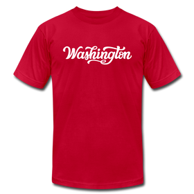 Washington T-Shirt - Hand Lettered Unisex Washington T Shirt - red