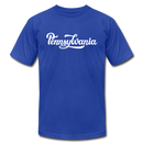 Pennsylvania T-Shirt - Hand Lettered Unisex Pennsylvania T Shirt - royal blue