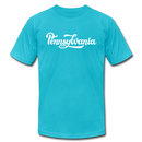 Pennsylvania T-Shirt - Hand Lettered Unisex Pennsylvania T Shirt - turquoise