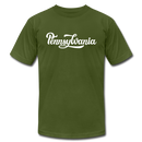 Pennsylvania T-Shirt - Hand Lettered Unisex Pennsylvania T Shirt - olive