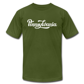 Pennsylvania T-Shirt - Hand Lettered Unisex Pennsylvania T Shirt - olive