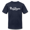 Pennsylvania T-Shirt - Hand Lettered Unisex Pennsylvania T Shirt - navy