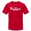 Pennsylvania T-Shirt - Hand Lettered Unisex Pennsylvania T Shirt - red