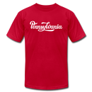Pennsylvania T-Shirt - Hand Lettered Unisex Pennsylvania T Shirt - red