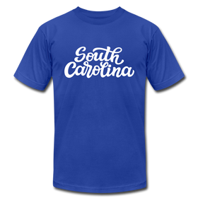 South Carolina T-Shirt - Hand Lettered Unisex South Carolina T Shirt - royal blue