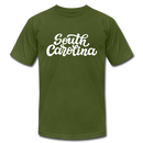 South Carolina T-Shirt - Hand Lettered Unisex South Carolina T Shirt - olive