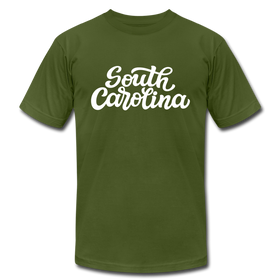 South Carolina T-Shirt - Hand Lettered Unisex South Carolina T Shirt - olive
