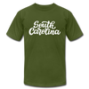 South Carolina T-Shirt - Hand Lettered Unisex South Carolina T Shirt - olive