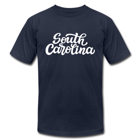 South Carolina T-Shirt - Hand Lettered Unisex South Carolina T Shirt - navy