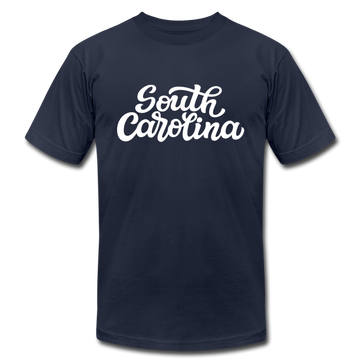 South Carolina T-Shirt - Hand Lettered Unisex South Carolina T Shirt - navy