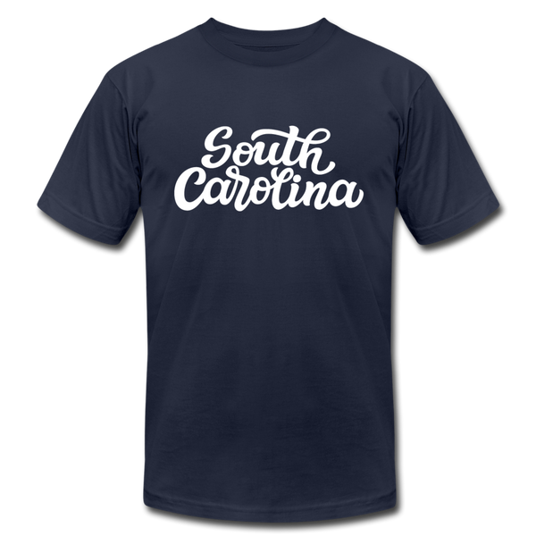 South Carolina T-Shirt - Hand Lettered Unisex South Carolina T Shirt - navy