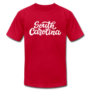 South Carolina T-Shirt - Hand Lettered Unisex South Carolina T Shirt - red