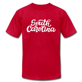 South Carolina T-Shirt - Hand Lettered Unisex South Carolina T Shirt - red