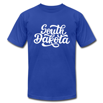 South Dakota T-Shirt - Hand Lettered Unisex South Dakota T Shirt - royal blue
