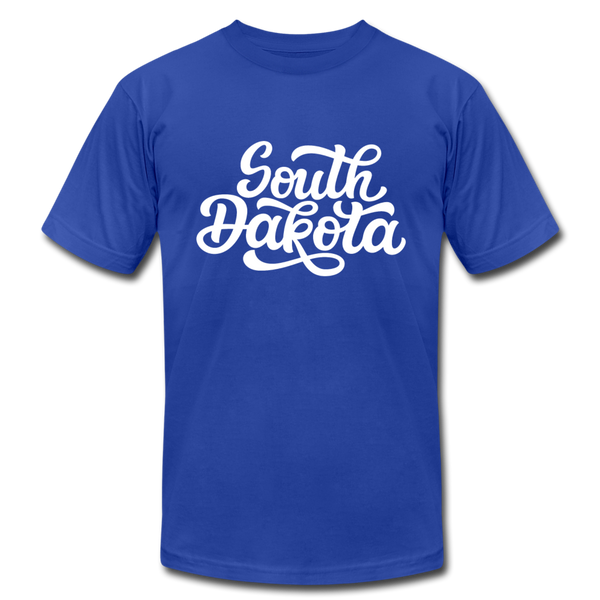 South Dakota T-Shirt - Hand Lettered Unisex South Dakota T Shirt - royal blue