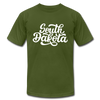 South Dakota T-Shirt - Hand Lettered Unisex South Dakota T Shirt - olive