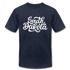 South Dakota T-Shirt - Hand Lettered Unisex South Dakota T Shirt - navy