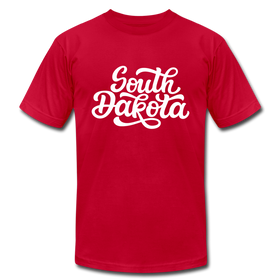 South Dakota T-Shirt - Hand Lettered Unisex South Dakota T Shirt - red