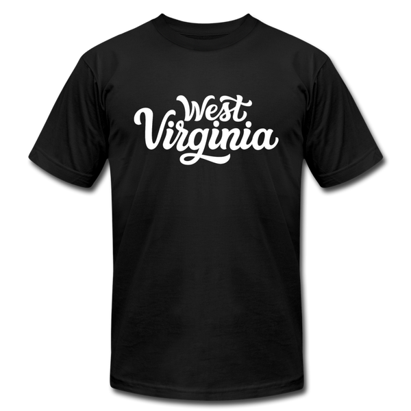 West Virginia T-Shirt - Hand Lettered Unisex West Virginia T Shirt - black