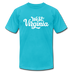 West Virginia T-Shirt - Hand Lettered Unisex West Virginia T Shirt - turquoise