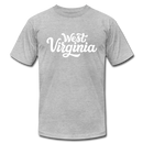West Virginia T-Shirt - Hand Lettered Unisex West Virginia T Shirt - heather gray