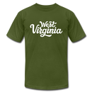 West Virginia T-Shirt - Hand Lettered Unisex West Virginia T Shirt - olive