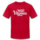 West Virginia T-Shirt - Hand Lettered Unisex West Virginia T Shirt - red