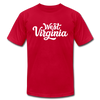 West Virginia T-Shirt - Hand Lettered Unisex West Virginia T Shirt - red