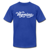 Wyoming T-Shirt - Hand Lettered Unisex Wyoming T Shirt - royal blue