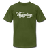 Wyoming T-Shirt - Hand Lettered Unisex Wyoming T Shirt - olive