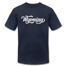 Wyoming T-Shirt - Hand Lettered Unisex Wyoming T Shirt - navy