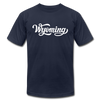 Wyoming T-Shirt - Hand Lettered Unisex Wyoming T Shirt - navy