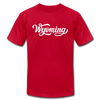 Wyoming T-Shirt - Hand Lettered Unisex Wyoming T Shirt - red
