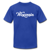 Wisconsin T-Shirt - Hand Lettered Unisex Wisconsin T Shirt - royal blue