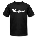 Wisconsin T-Shirt - Hand Lettered Unisex Wisconsin T Shirt - black
