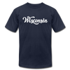 Wisconsin T-Shirt - Hand Lettered Unisex Wisconsin T Shirt - navy
