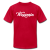 Wisconsin T-Shirt - Hand Lettered Unisex Wisconsin T Shirt - red