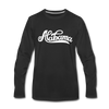Alabama Long Sleeve T-Shirt - Hand Lettered Unisex Alabama Long Sleeve Shirt - black