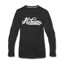 Alabama Long Sleeve T-Shirt - Hand Lettered Unisex Alabama Long Sleeve Shirt - black