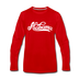 Alabama Long Sleeve T-Shirt - Hand Lettered Unisex Alabama Long Sleeve Shirt - red