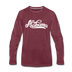Alabama Long Sleeve T-Shirt - Hand Lettered Unisex Alabama Long Sleeve Shirt - heather burgundy